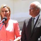 خافيير سولانا منسقة السياسة الخارجية للاتحاد الأوروبي تلتقي الرئيس محمود عباس