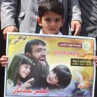 وقفة شعبية وسط غزة دعما للأسير خضر عدنان المضرب عن الطعام