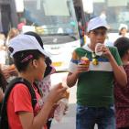 قافلة الشهيد ياسر عرفات السياحية لأطفال الشهداء والأسرى في نابلس