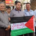 نابلس: وقفة تضامنية مع الأسرى والمضربين عن الطعام في سجون الاحتلال