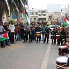 نابلس: وقفة تضامنية مع الأسرى والمضربين عن الطعام في سجون الاحتلال