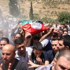 تشييع جثمان الشهيد عبد الله غنيمات في بلدة كفر مالك