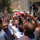 تشييع جثمان الشهيد عبد الله غنيمات في بلدة كفر مالك