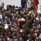 تشييع جثمان الشهيد عبد الله غنيمات في بلدة كفر مالك