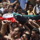 تشييع جثمان الشهيد عبد الله غنيمات في بلدة كفر مالك