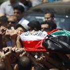 تشييع جثمان الشهيد عبد الله غنيمات في بلدة كفر مالك