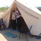 بالصور.. منذ الحرب هذه العائلة الغزية بلا مأوى