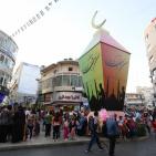 انارة فانوس شهر رمضان إحتفالا باستقبال الشهر الفضيل في رام الله