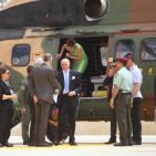 الرئيس محمود عباس يلتقي وزير الخارجية الفرنسي لوران فابيوس،في مقر الرئاسة برام الله