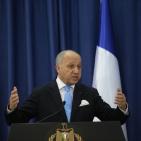 الرئيس محمود عباس يلتقي وزير الخارجية الفرنسي لوران فابيوس،في مقر الرئاسة برام الله