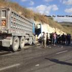 اصابتان في حادث سير جنوب جنين