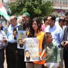 وقفة تضامنية وسط رام الله مع الأسير خضر عدنان