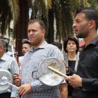 وقفة احتجاجية ضد الغلاء وارتفاع الأسعار في نابلس