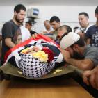 تشييع  جثمان الشهيد  محمد الكسبة “17 عاما” مخيم قلنديا شمال القدس.