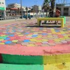 شباب غزة يلونوا حدائقهم