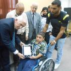 بالصور.. تكريم ذوي الاعاقة الناجحين في الثانوية العامة بالخليل