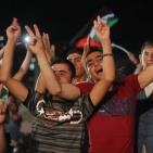 العرس الجماعي لـ240 عريس وعروس الذي نُظم في بلدة عقربا جنوب شرق نابلس