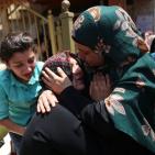 تشييع جثمان الشهيد الفتى ليث الخالدي في مخيم الجلزون