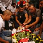 تشييع جثمان الشهيد الفتى ليث الخالدي في مخيم الجلزون