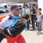 بالصور.. 4 شهداء وعدة اصابات بانفجار كبير في رفح