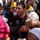 جماهير غاضبة تشيع جثمان الشهيد سعد دوابشة