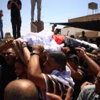 جماهير غاضبة تشيع جثمان الشهيد سعد دوابشة