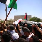 جماهير غاضبة تشيع جثمان الشهيد سعد دوابشة