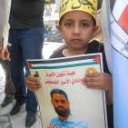 وقفة تضامنية مع الأسير المضرب محمد علان وسط الخليل