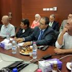 اجتماع صندوق الاستثمار مع المستثمرين في مقره في رام الله