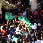 تشييع جثمان الشهيد أنس طه في بلدة قطنة