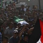 تشييع جثمان الشهيد أنس طه في بلدة قطنة