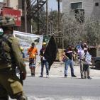 وقفة تضامنية مع الاسير محمد علان في حواره قرب نابلس