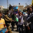 وقفة تضامنية مع الاسير محمد علان في حواره قرب نابلس