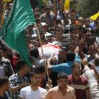 تشييع جثمان الشهيد رفيق التاج في طوباس