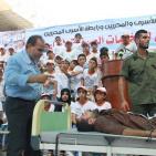 غزة: تخريج مخيمات أبناء الأسرى يتحول لتضامن مع الأسير محمد علان