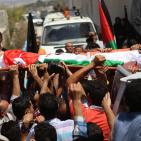 تشييع جثمان الشهيد ابو عمشة في كفر راعي بجنين