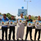 وقفة أمام معبر بيت حانون دعما للأسير محمد علان