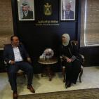 وفد شبكة راية الإعلامية يقدم التهاني لغنام