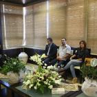 وفد شبكة راية الإعلامية يقدم التهاني لغنام