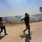 مواجهات في مسيرة النبي صالح الاسبوعية ضد مصادرة الاراضي