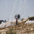 مواجهات في مسيرة النبي صالح الاسبوعية ضد مصادرة الاراضي