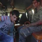 بالصور: اصابة شابين في صوريف جراء انقلاب 