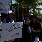 اعتصام  امام مجلس الوزراء لرفض استملاك اراضي واقامة مصنع اسمنت في اراضي طولكرم