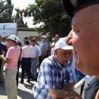 اعتصام  امام مجلس الوزراء لرفض استملاك اراضي واقامة مصنع اسمنت في اراضي طولكرم