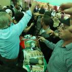 تشييع جثمان الشهيدة رهام دوابشة في بلدة دوما قرب نابلس