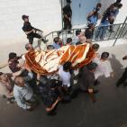 تشييع جثمان الشهيدة رهام دوابشة في بلدة دوما قرب نابلس