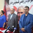 ابواحمد فؤاد في مؤتمر صحفي للجبهة الشعبيه في بيروت