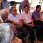 خيمة الاعتصام تضامنا مع المدارس الاهلية مقابل وزارة المعارف في الناصرة