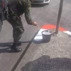 اﻻجهزه اﻻمنيه في نابلس  تشارك يوم حمله النظافة العالمي في نابلس