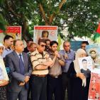 جنين: وقفة تضامنية الأسرى المضربين عن الطعام والإداريين